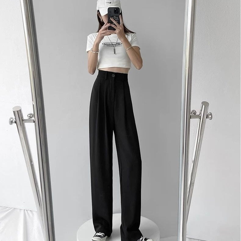 ハイウエスト スラックス 高品質 mry000394