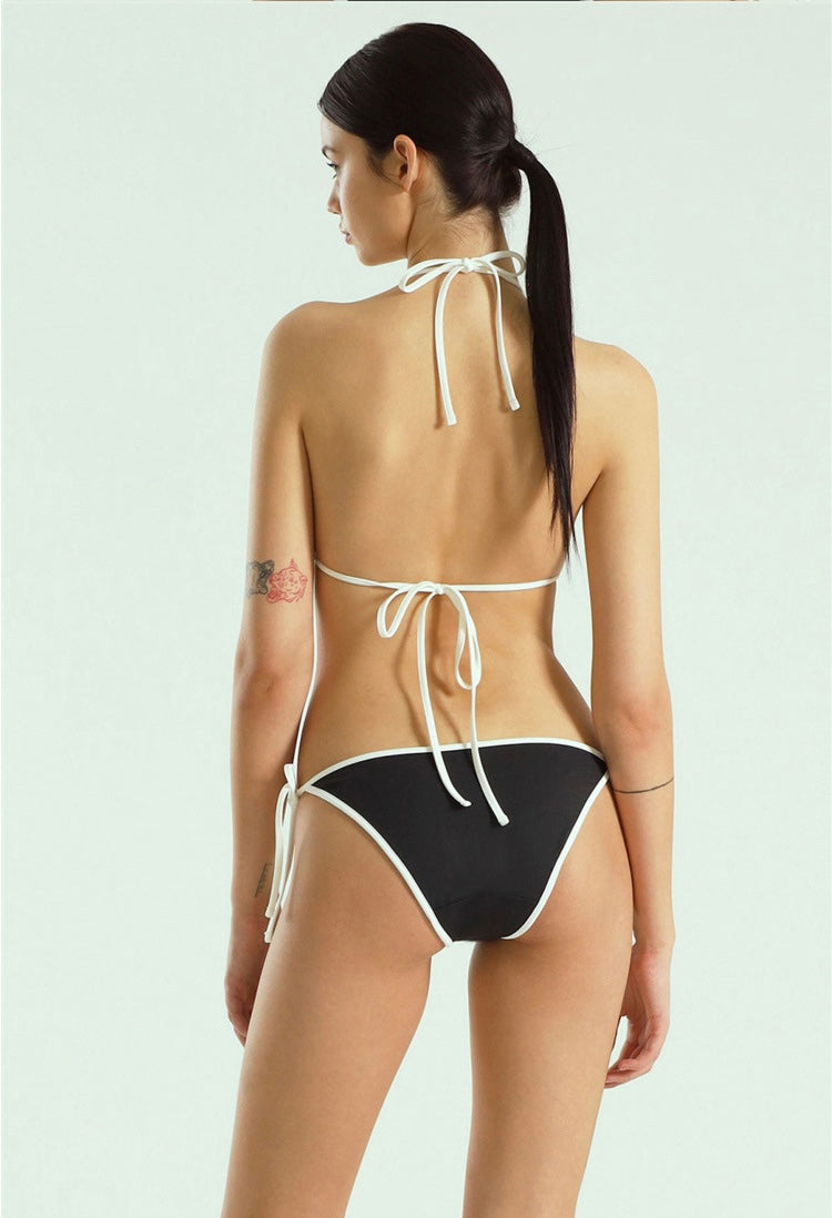 【2color】Edge Line Tie Bikini Set mry001769