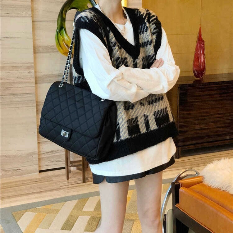 チェック柄 ベスト mry000149