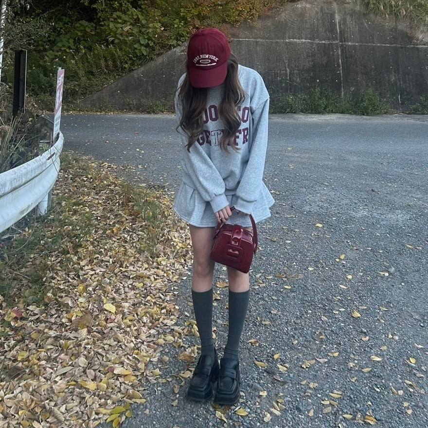 【Taéf】セットアップ スウェット スカート mry001544