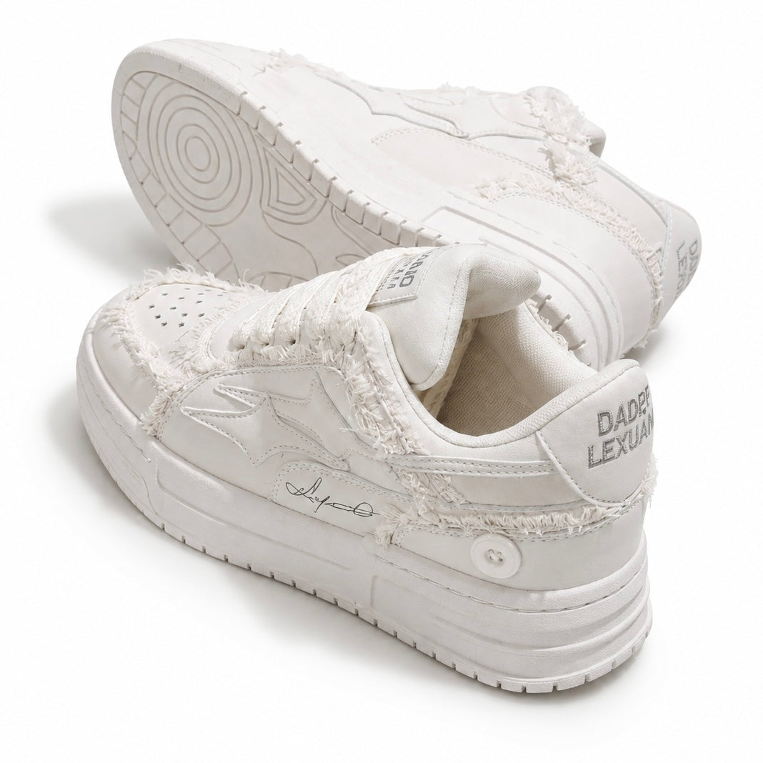【2color】Ivory Edge Fray Sneakers mry001754