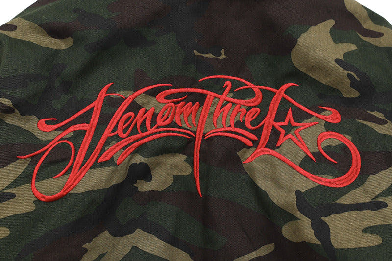 【評価★4.8以上/2color】Venom Thrill Camo Fur Hood Jacket mry001937