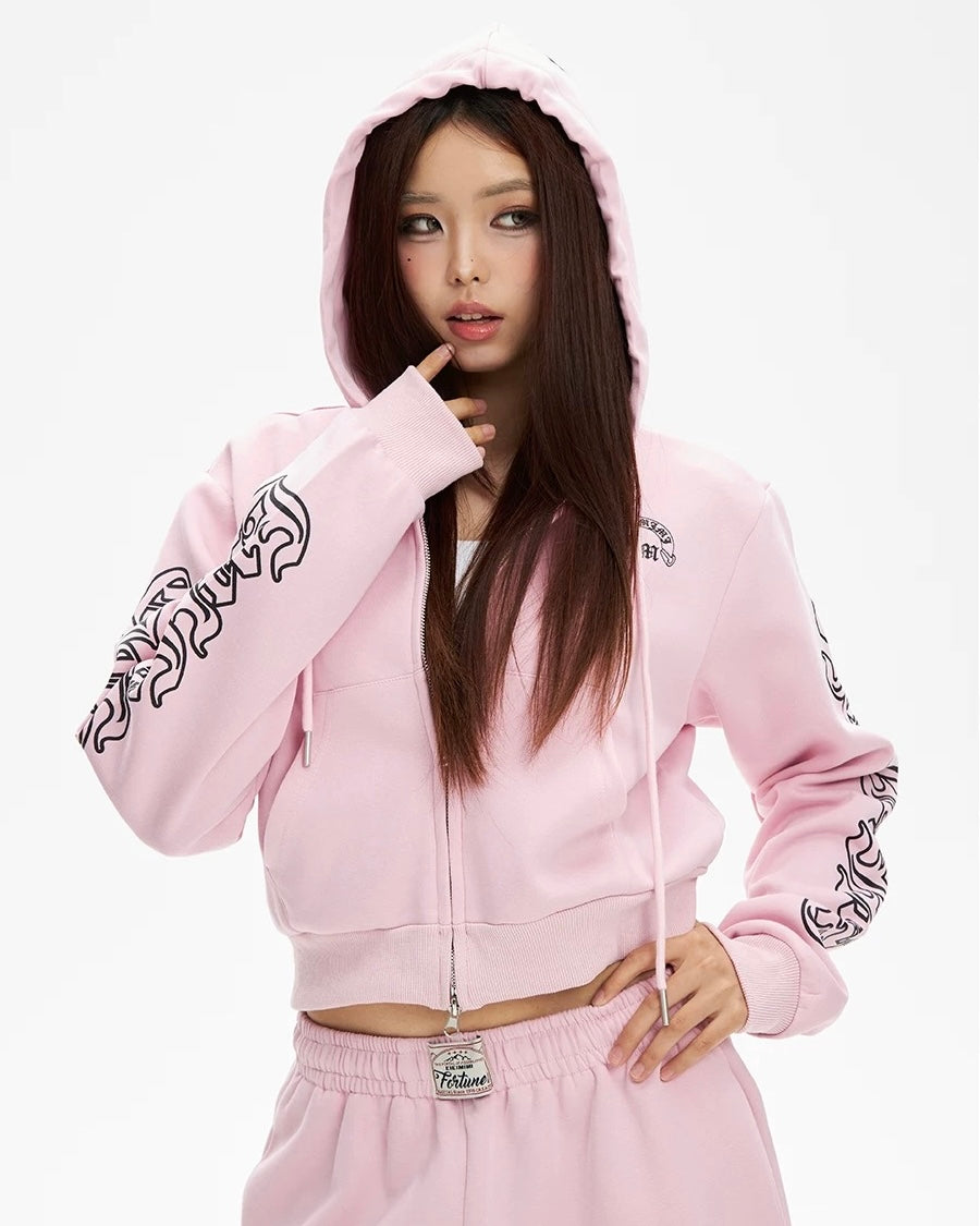 【Set-Up】Pastel Gothic Print Street Set-Up mry001889