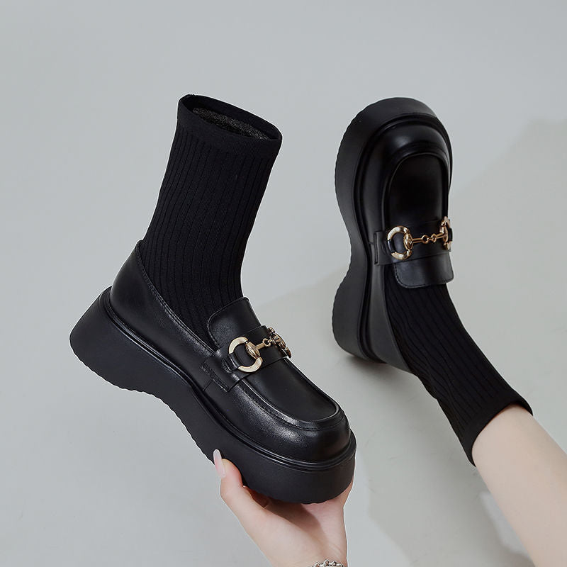 ソックスローファー ゴールドバックル mry000408