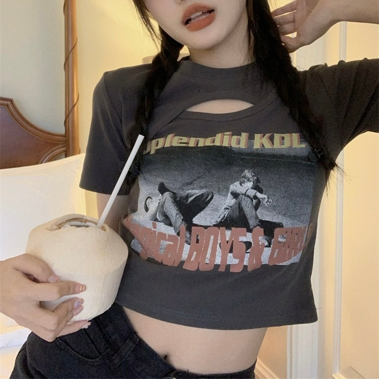 ショートトップ スリム BM 半袖Tシャツ mry000080