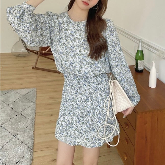 フラワー ゴム ワンピース mry000179