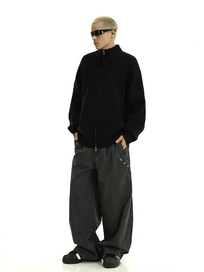 【2color】Tech Noir Knit Jacket mry001636