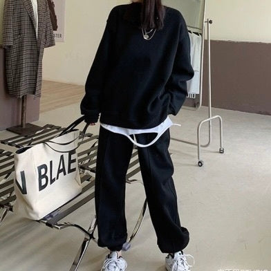 【Plaisir】2カラー展開 セットアップ パーカー パンツ mry001530