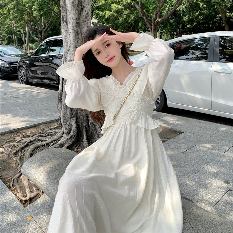 フリル オフショルダー シフォンワンピース mry000237