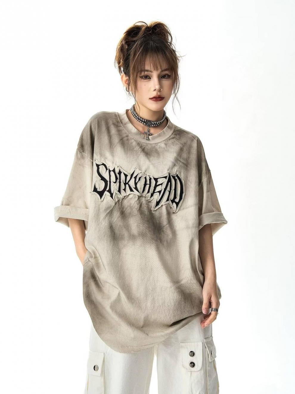 《数量限定価格🔥⚡️》2colorSPIKY HEAD Shadow Fade T-Shirt mry001677