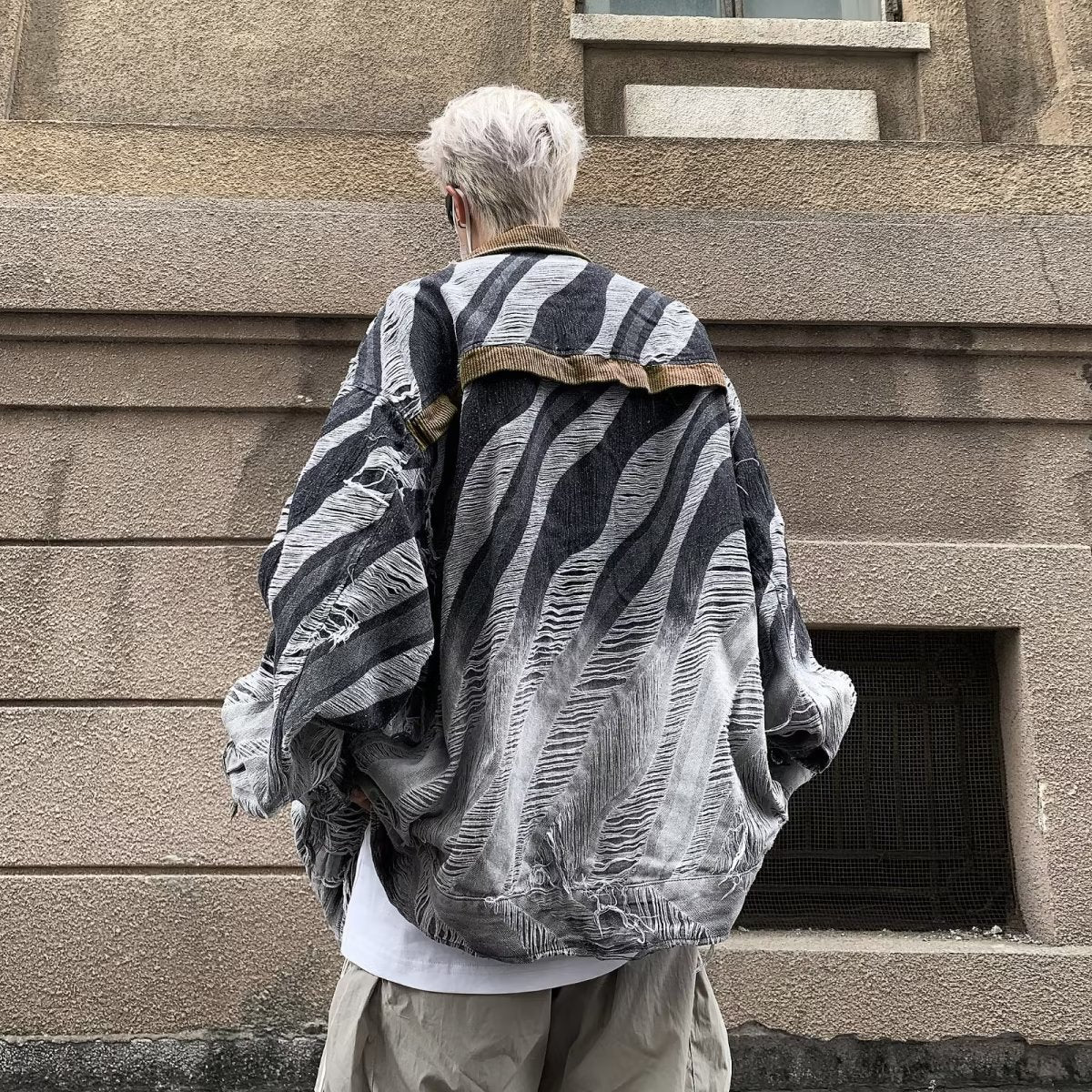 Raw Edge Oversized Jacket mry001823