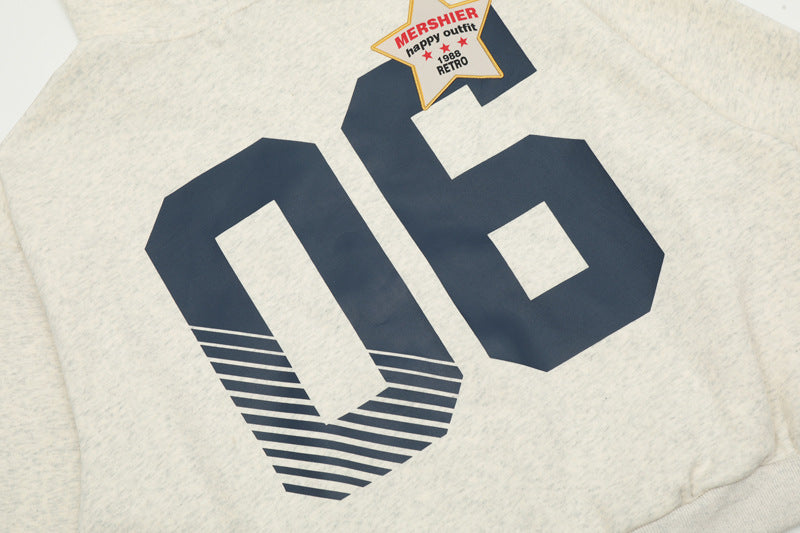 Athletic Badge Zip Hoodie mry001653