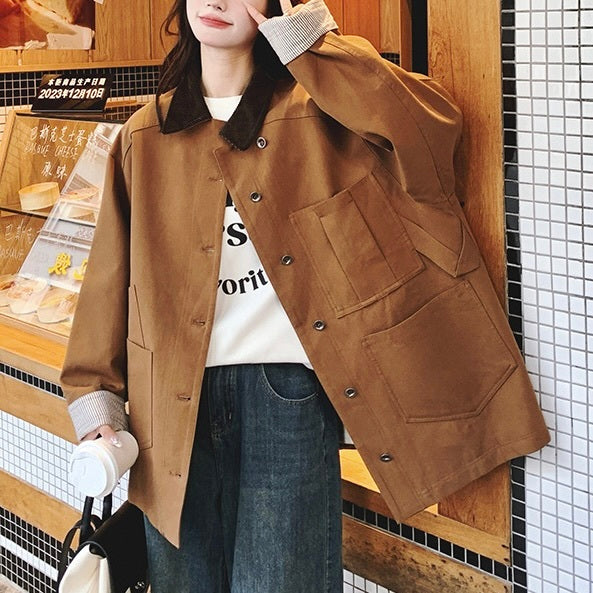 【Plaisir】ポケット ワークジャケット mry001504