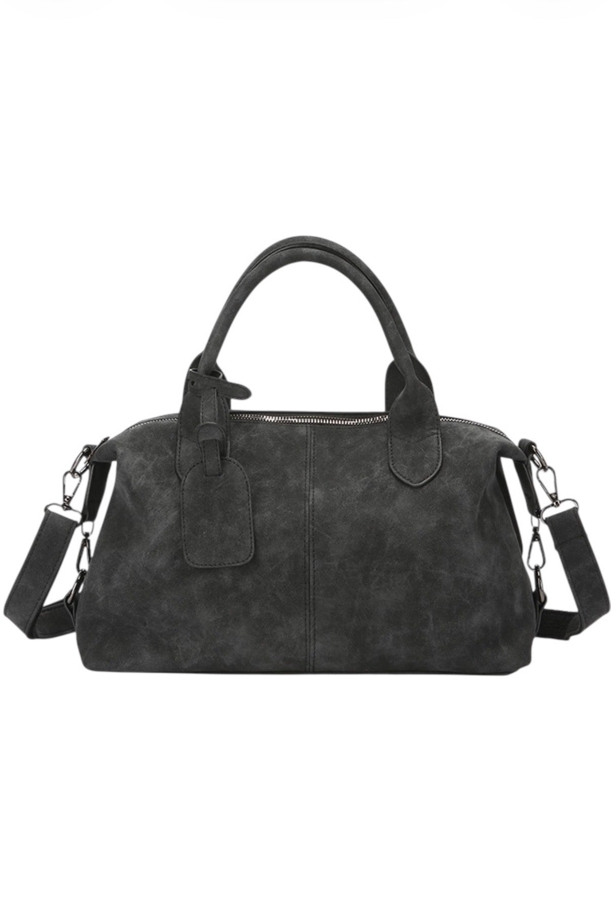 Washed Leather Boston Bag mry002316