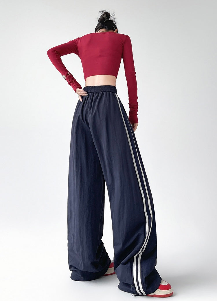 【YURU:FIT/3color】Glowline Baggy Track Pants mry001661