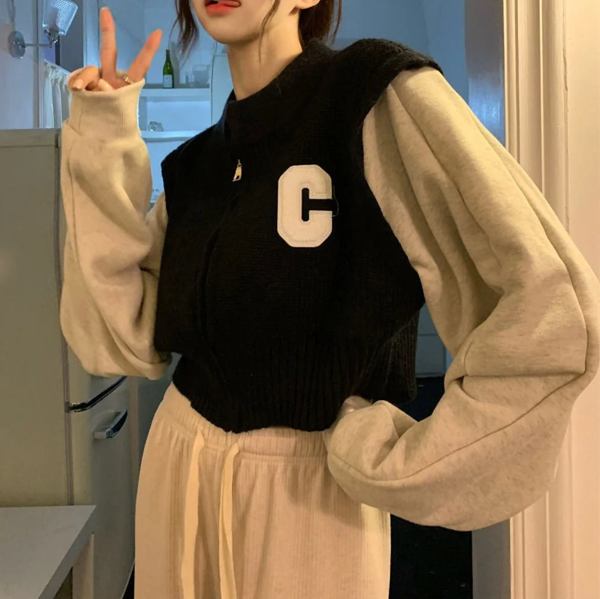 クロップド丈ジッパージャケット トップス mry000487