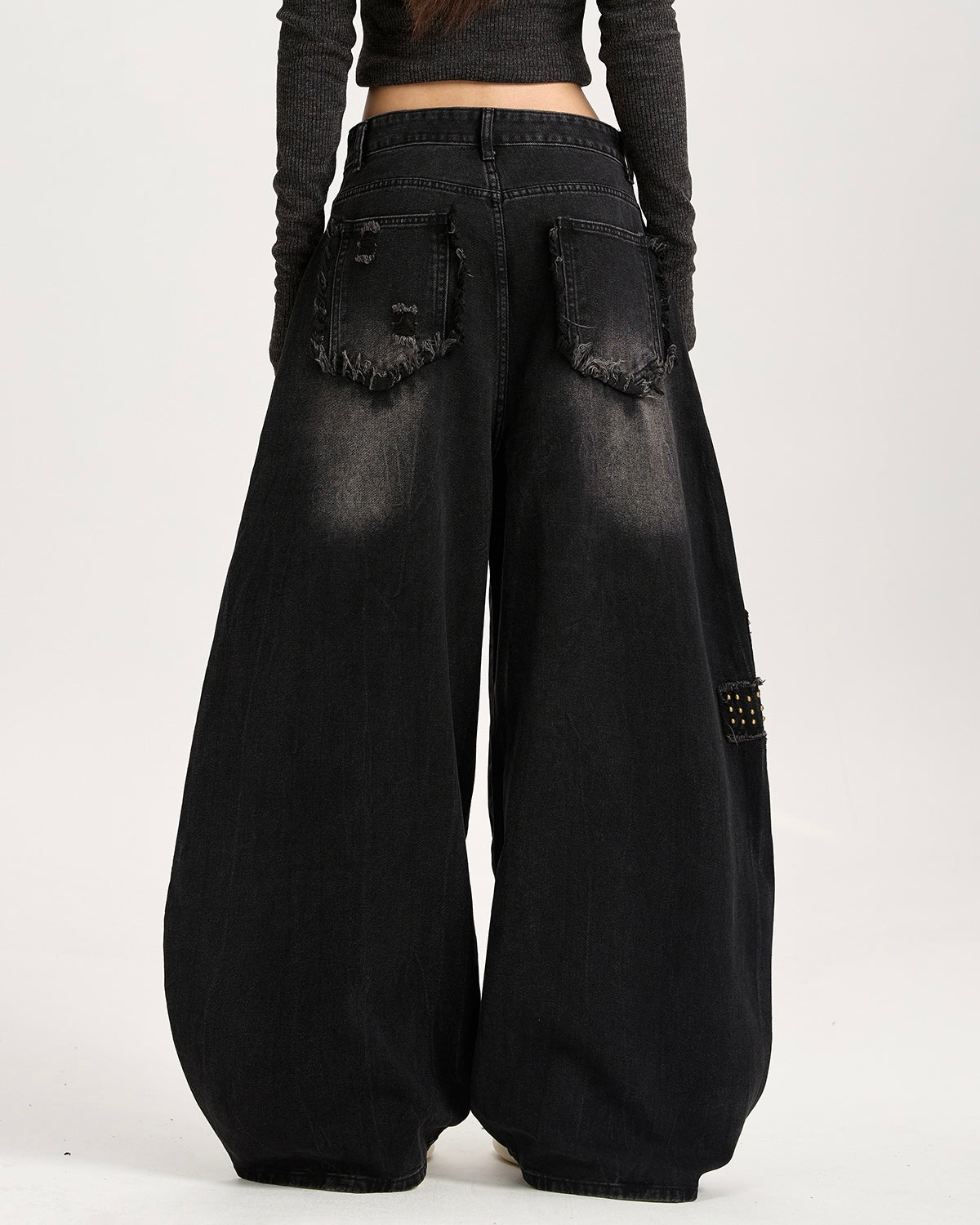 【COVER:FIT】 Cross Baggy Denim Pants mry001870