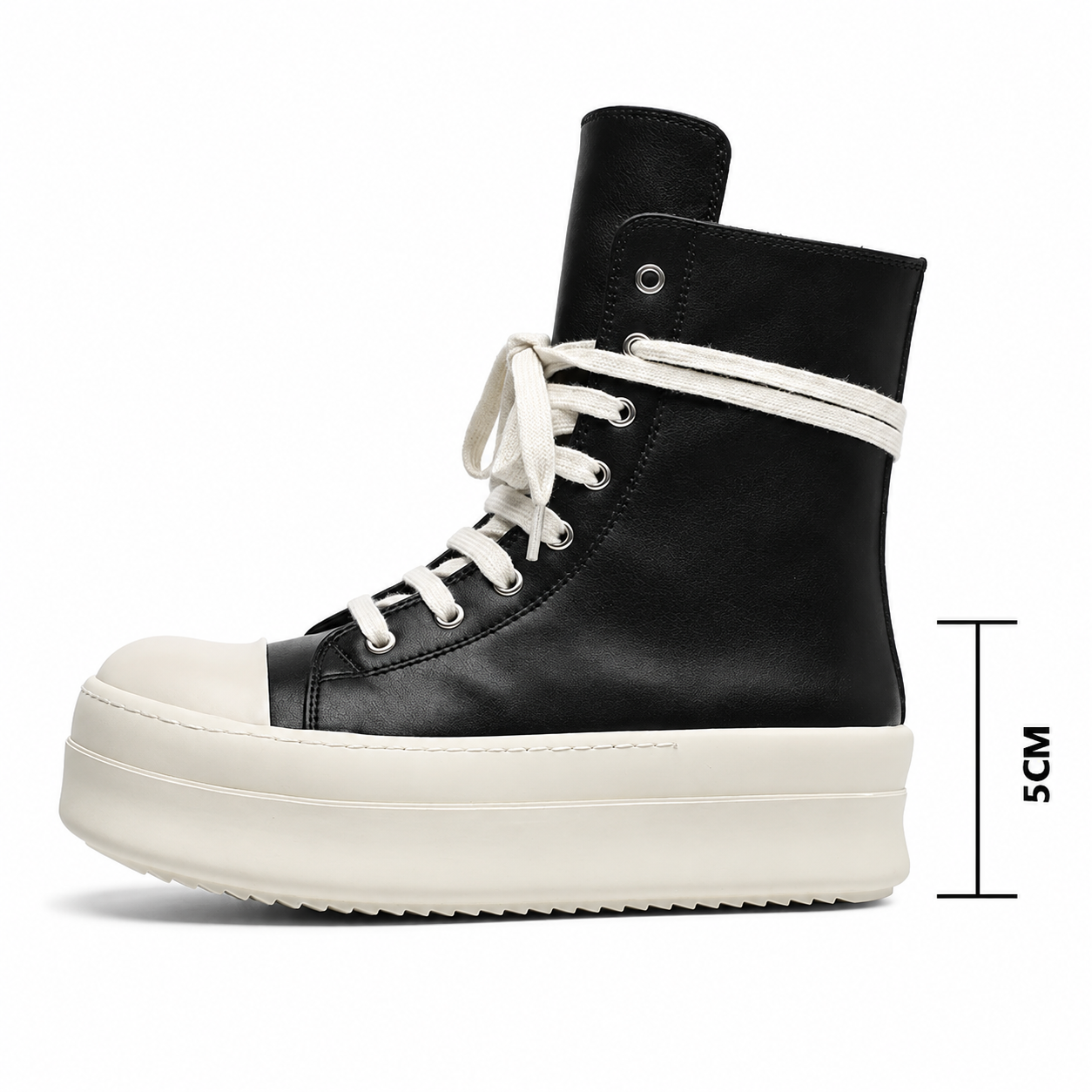 【再入荷】ジッパーマーティン 厚底ブーツ(5cm UP) mry001594