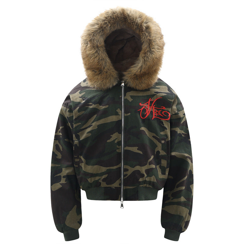 【評価★4.8以上/2color】Venom Thrill Camo Fur Hood Jacket mry001937