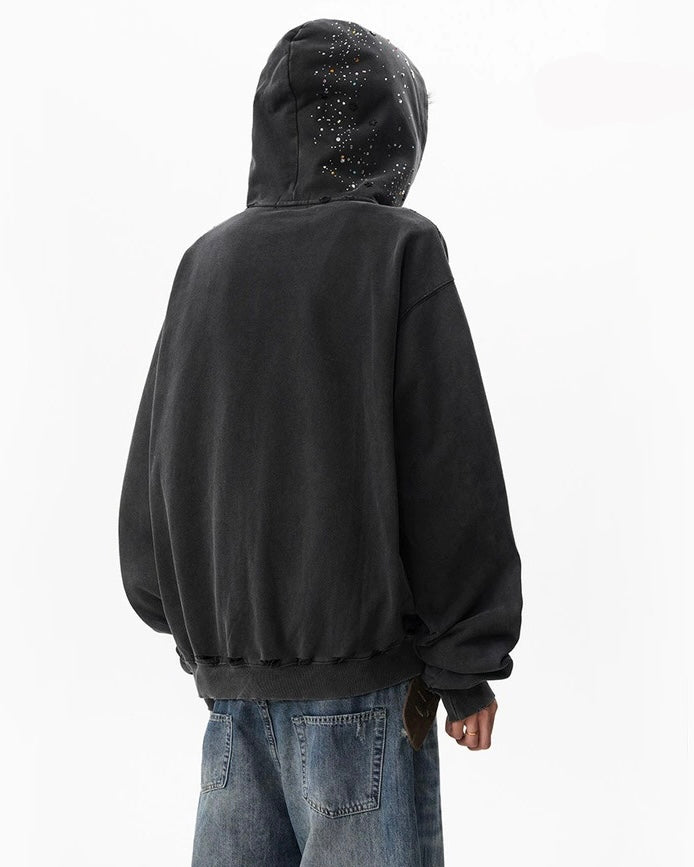 【評価★4.8以上/Top】Galaxy Splatter Zip Hoodie mry001934