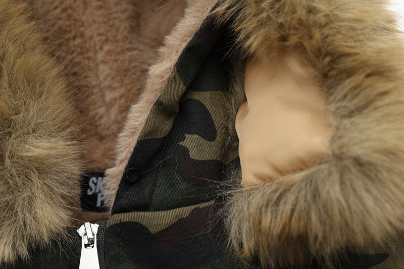 【評価★4.8以上/2color】Venom Thrill Camo Fur Hood Jacket mry001937
