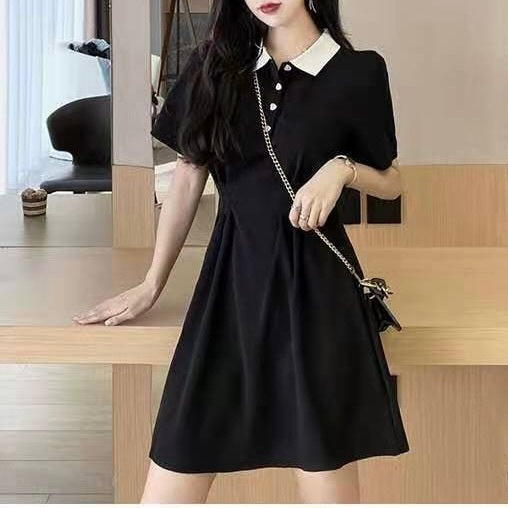 ポロカラーワンピース 夏 mry000007