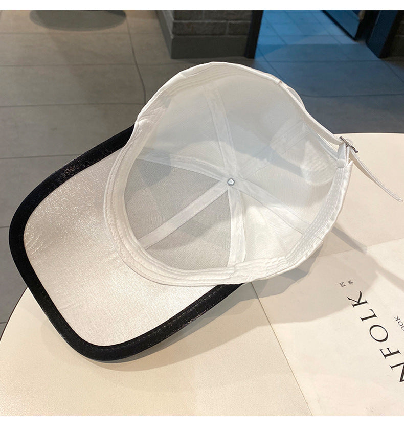 深め 縁取り Mレタリング キャップ mry000205