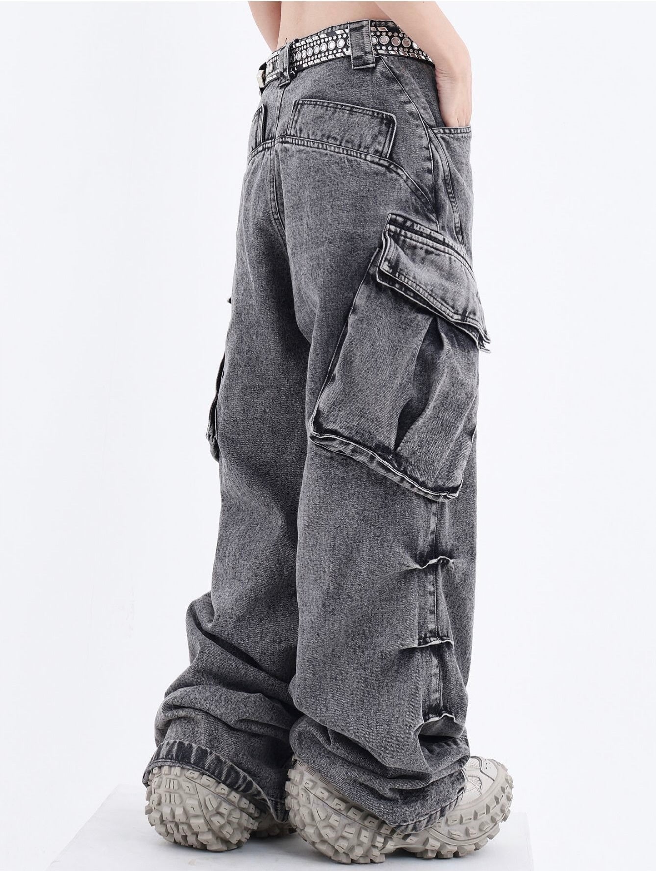 【大人気】Vintege Washed Cargo Denim mry001607