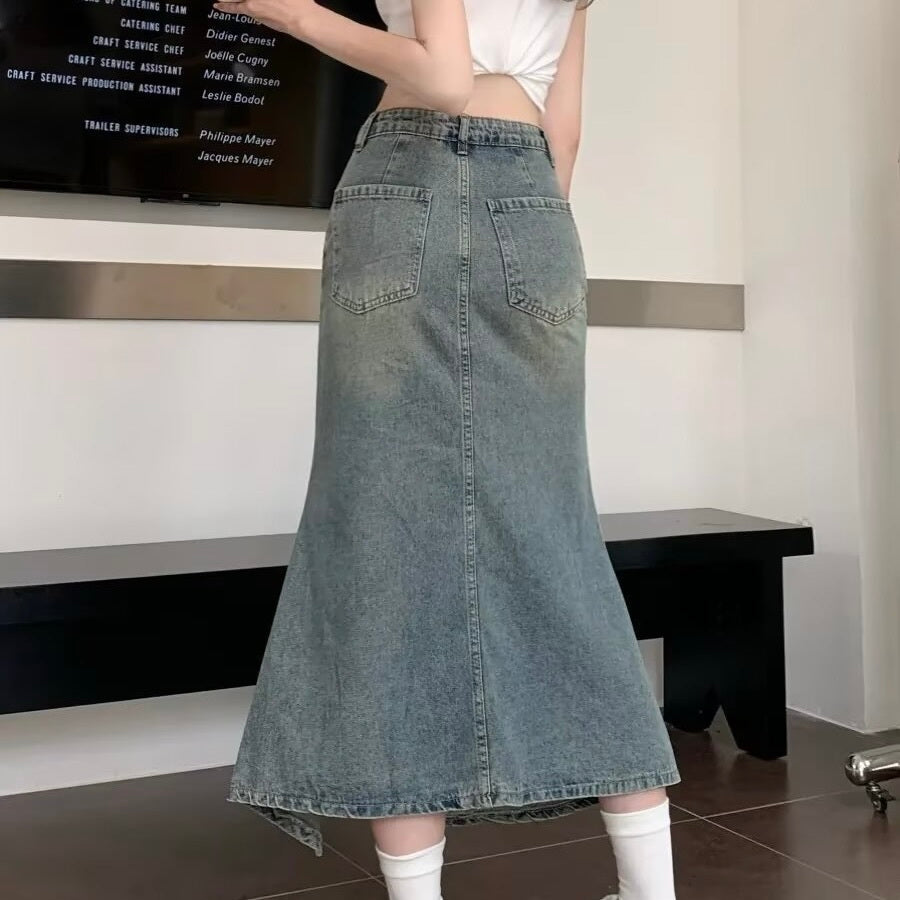 【Black Mamba】デニムスカート mry001535