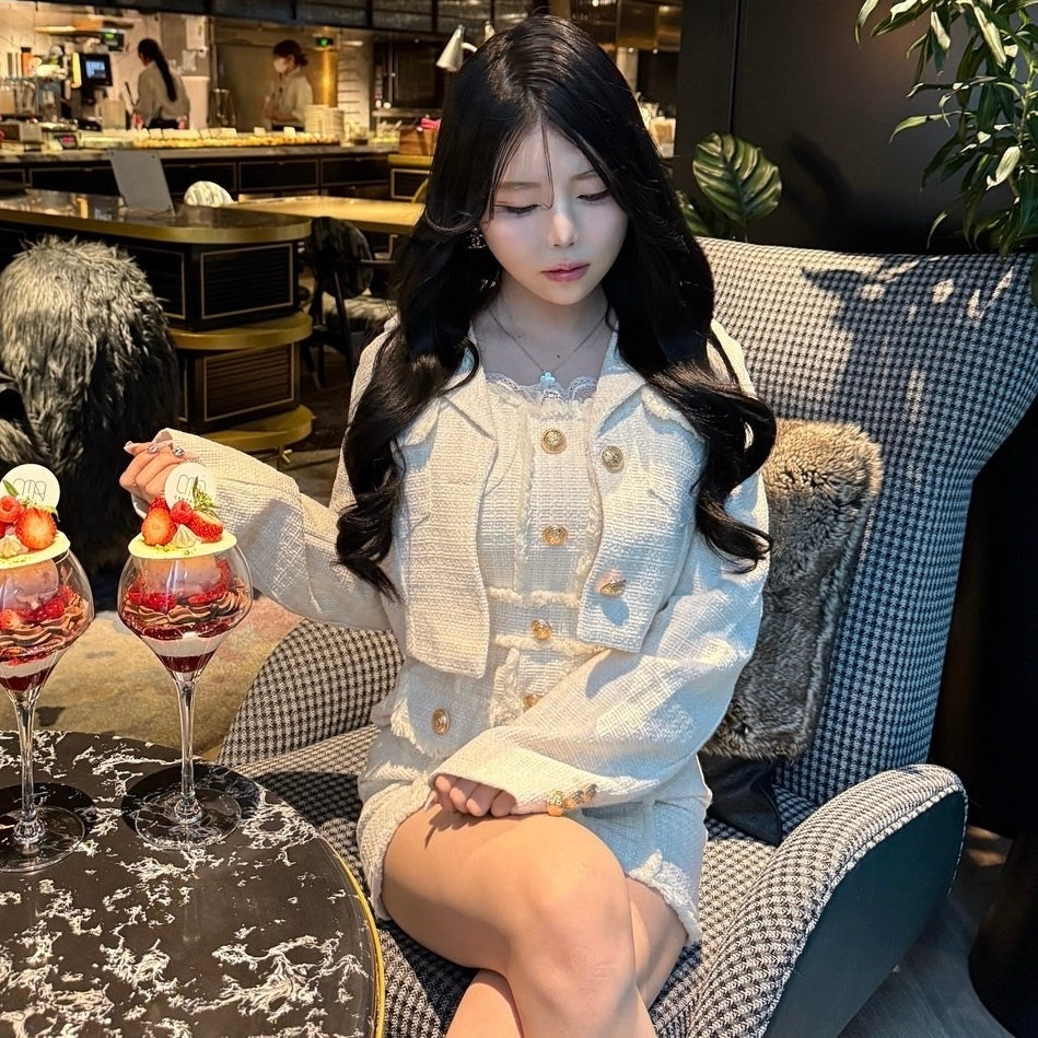 【Chéri】ツイードジャケット セットアップ mry001471