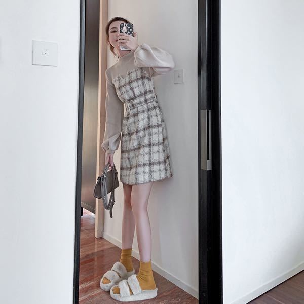 【Chéri】チェックのワンピース mry001484