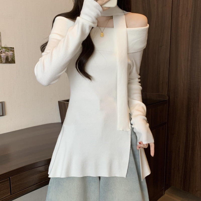 【Orchid / 送料無料】3カラー展開 韓国カジュアル 韓国デザイン オフショルダー セーター mry001111