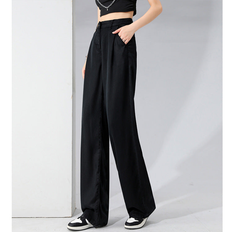 ハイウエストパンツ ワイドレッグmry000037