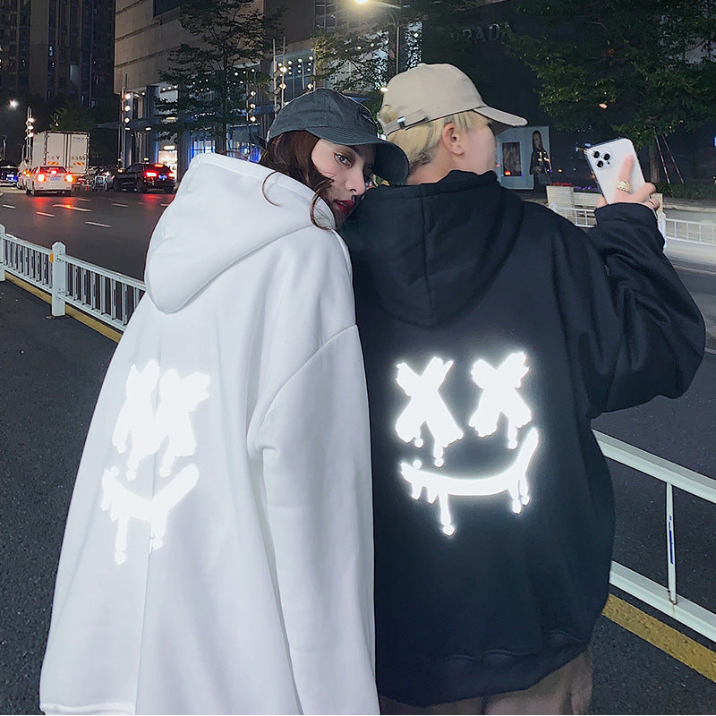 バック反射デザイン ルーズパーカー mry000450