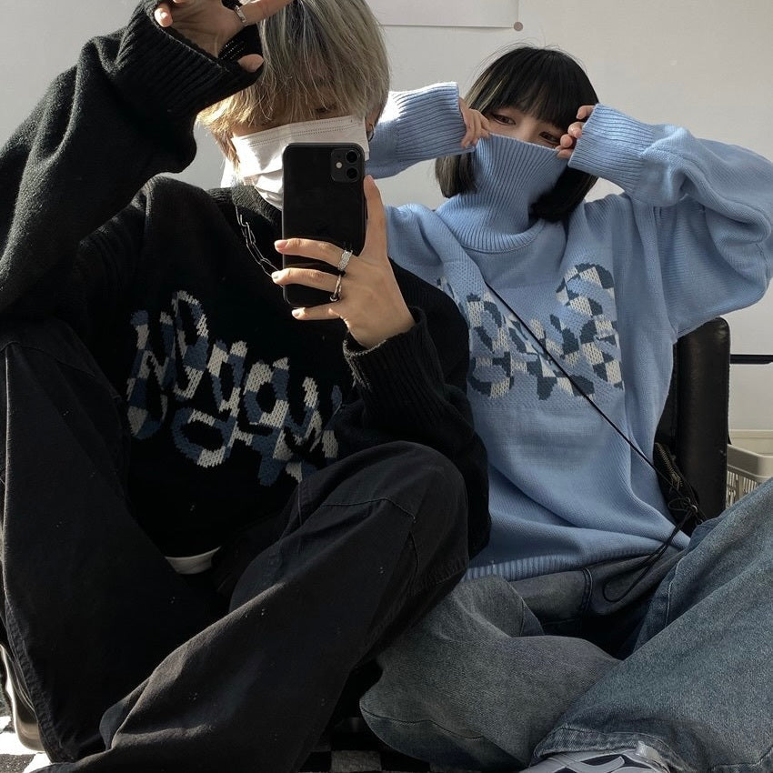 【送料無料】ユニセックス リブハイネックセーター mry000464