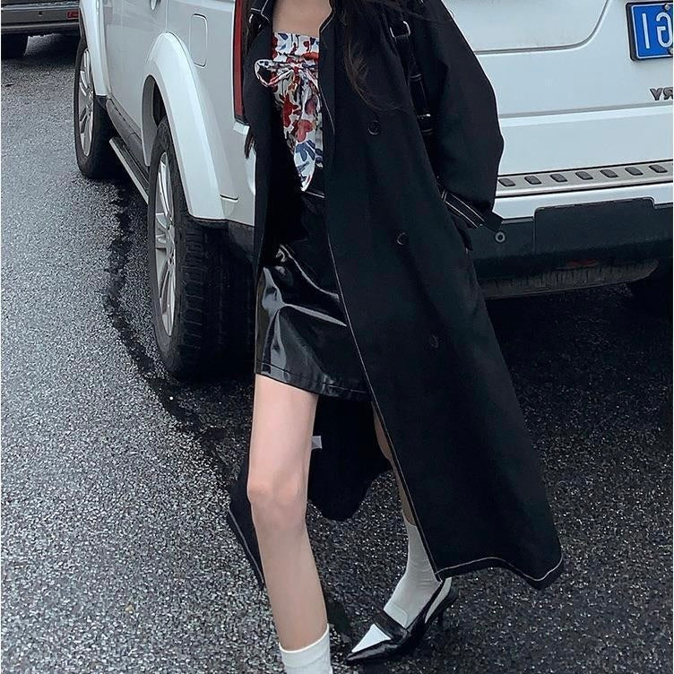 トレンチコート ヘップバーンスタイル mry000358