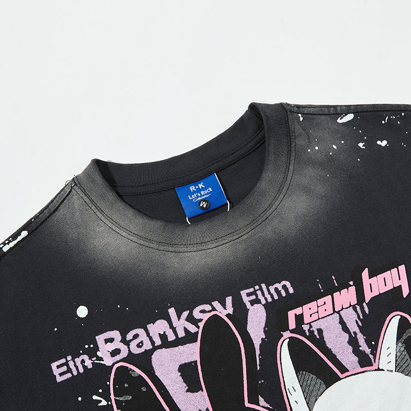 【2color】Punk Bunny Rebels T-shirt mry001728