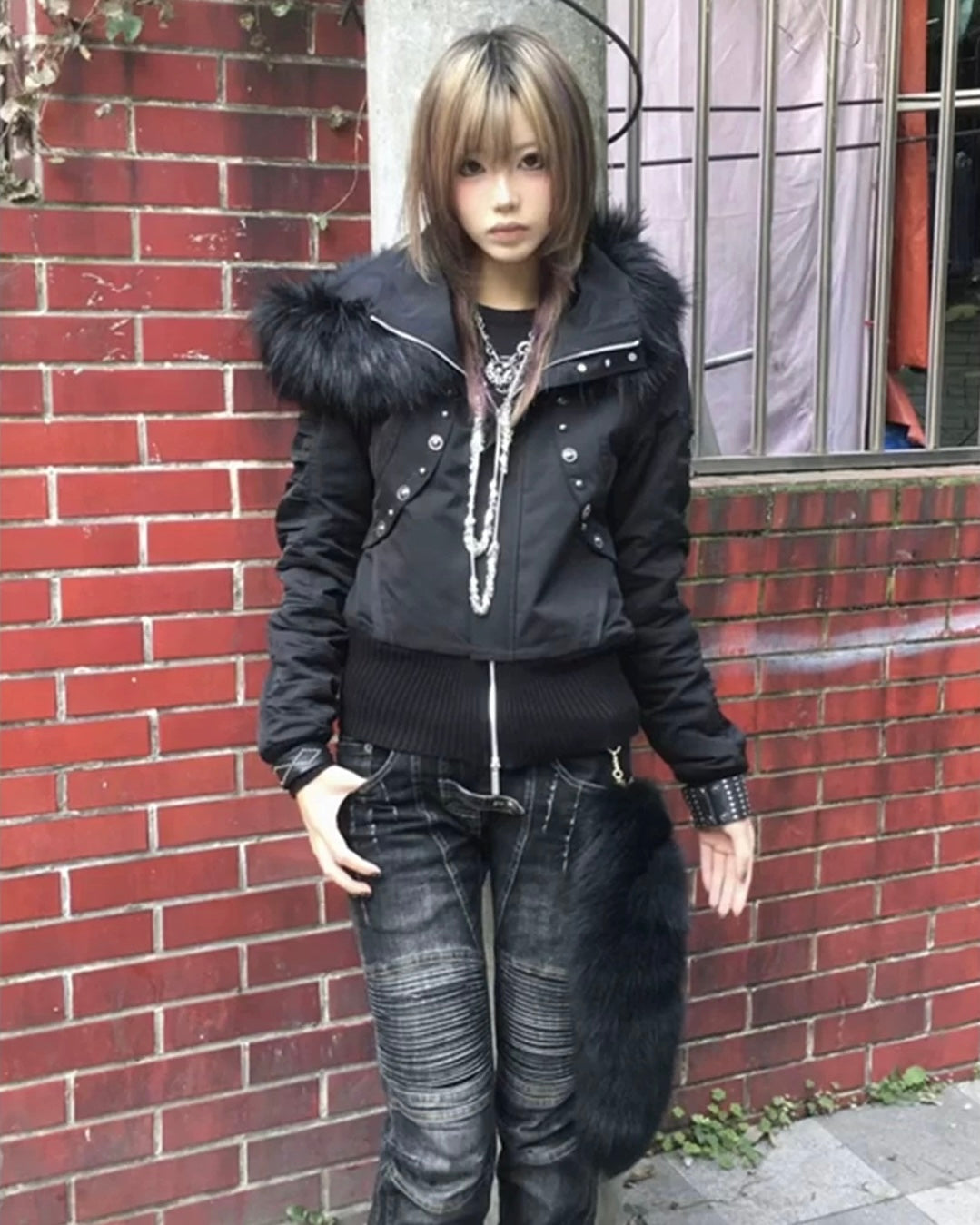 Fur Trim Puffer Jacket mry002074