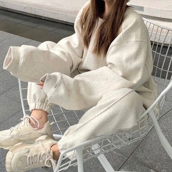 【Plaisir】2カラー展開 セットアップ パーカー パンツ mry001530