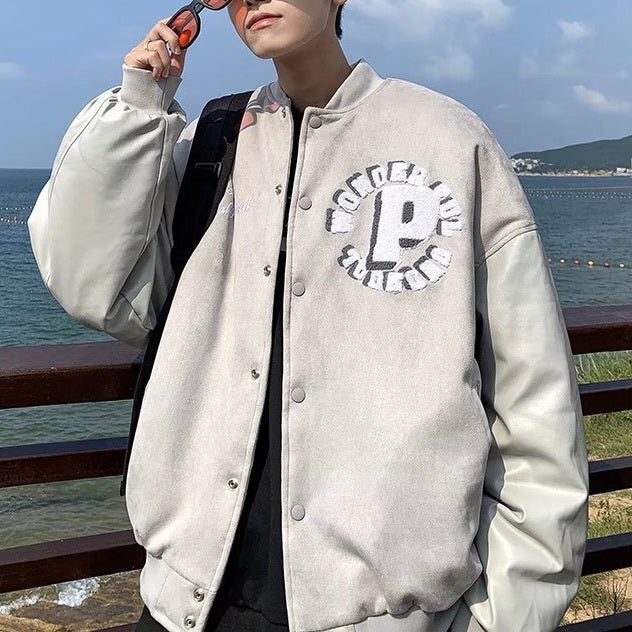 2カラー展開 アメリカン 韓国ストリート 韓国デザイン トレンド オーバーサイズ スタジアムジャンパー mry001287