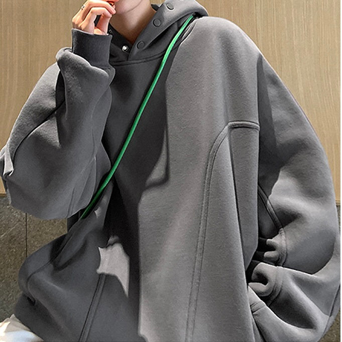 3カラー展開 韓国ストリート 韓国カジュアル オーバーサイズ シンプル パーカー mry001315