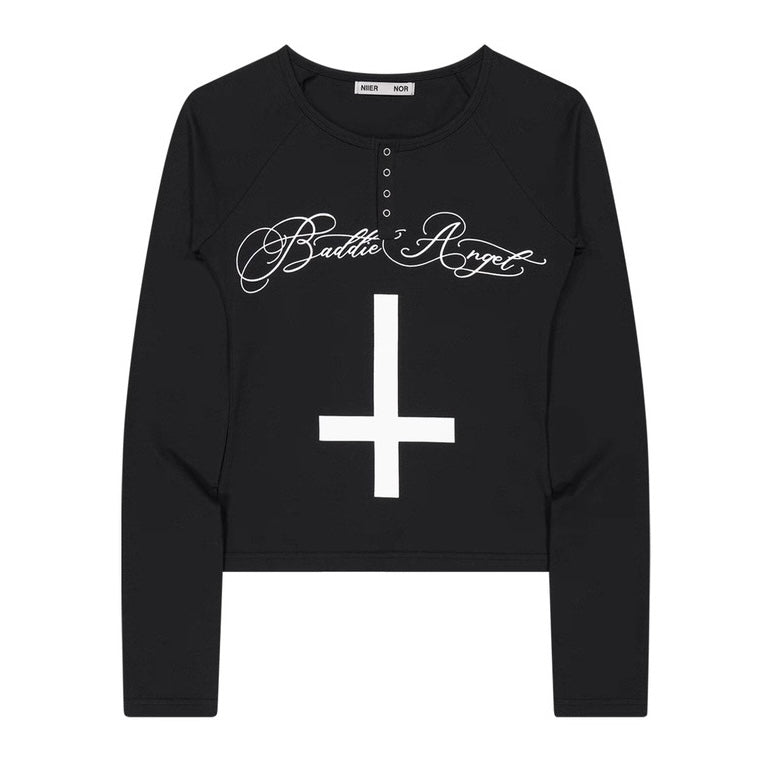 Baddie Angel Cross Top mry002304