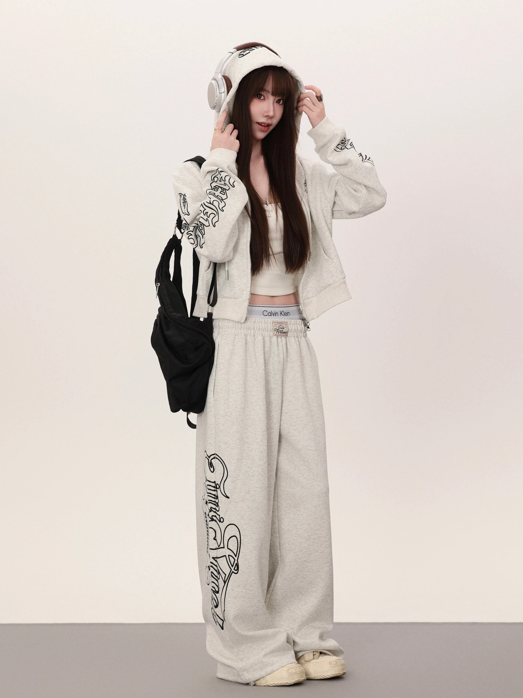 【Set-Up】Pastel Gothic Print Street Set-Up mry001889