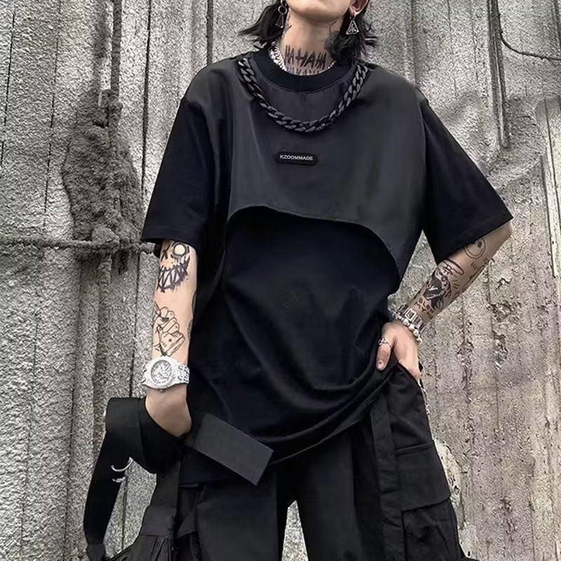 2023SS オーバーサイズ ツーピース デザイン ゆったりシンプル 韓国カジュアル 韓国ストリートmry000889