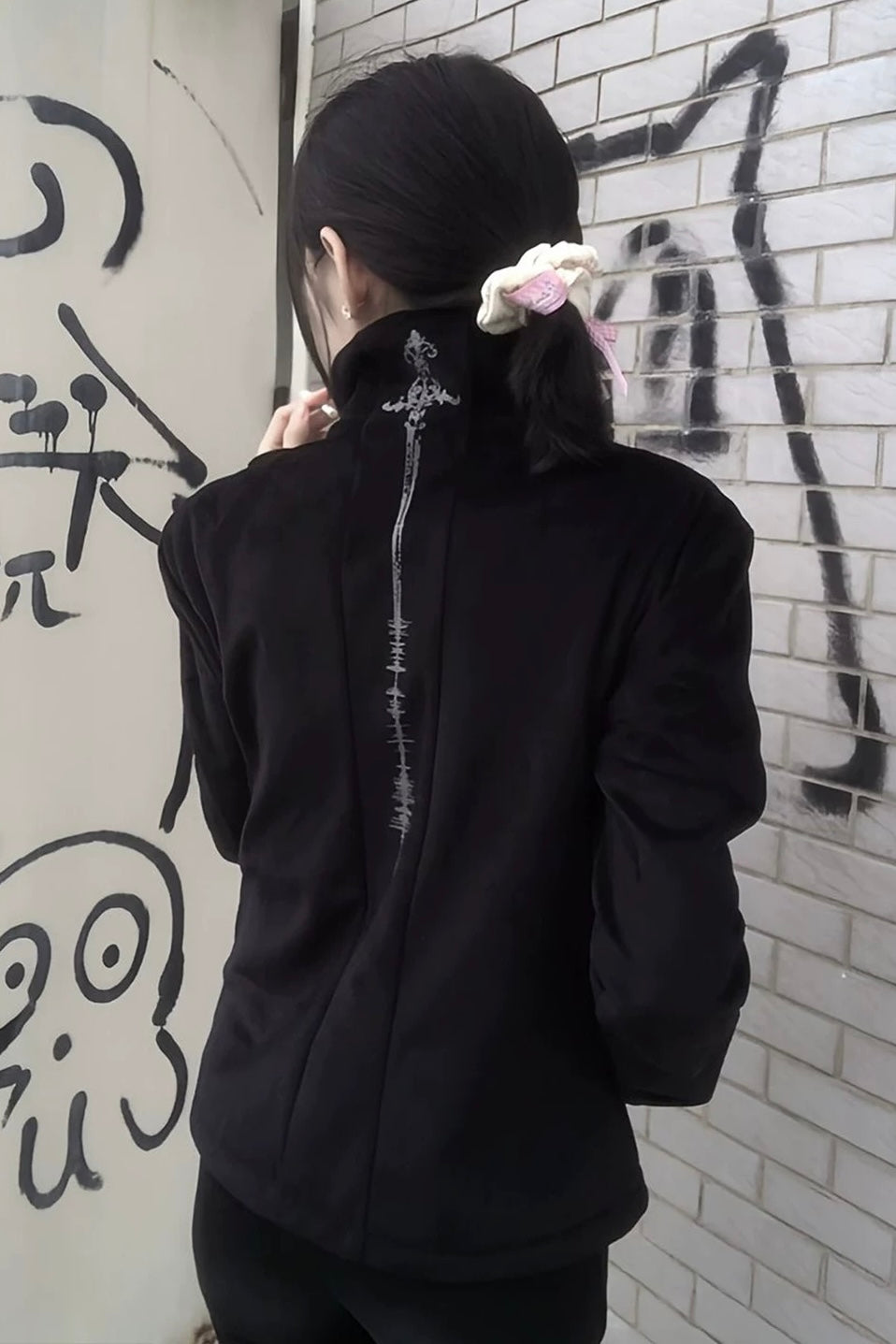 Dual Gun Gothic Zip Hoodie Jacket mry002209