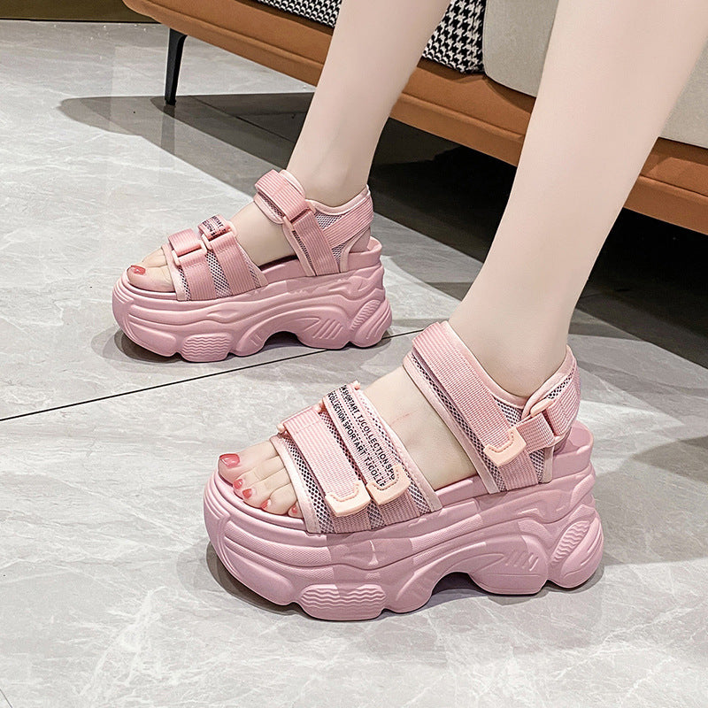 厚底 ボリュームソール スポーツサンダル mry000196