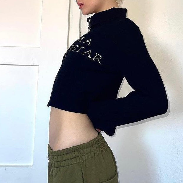 ジッパーセーター ショート mry000275