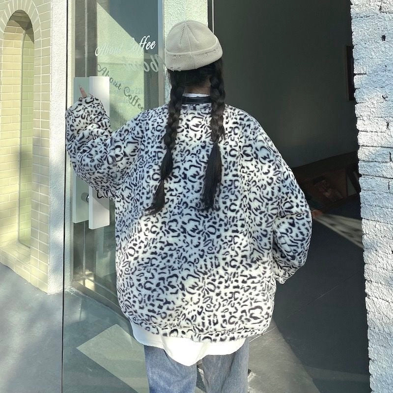 2カラー ヒョウ柄 リバーシブルジャケット mry000437