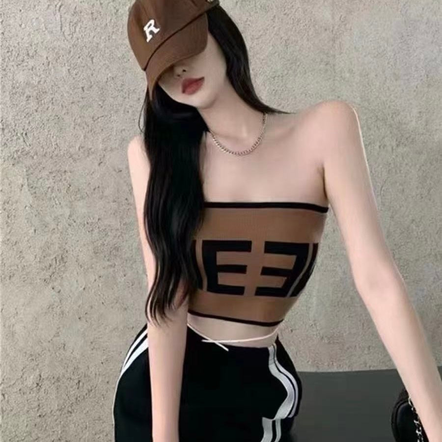 パッド付き ストラップレス チュートップ mry000156