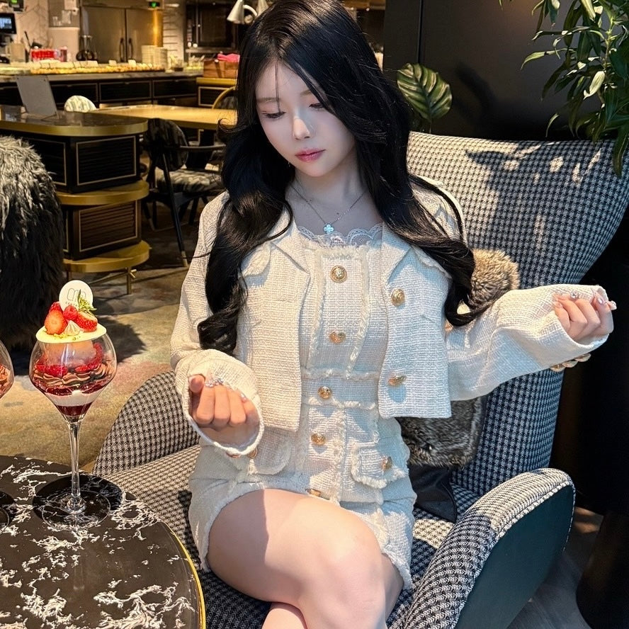 【Chéri】ツイードジャケット セットアップ mry001471